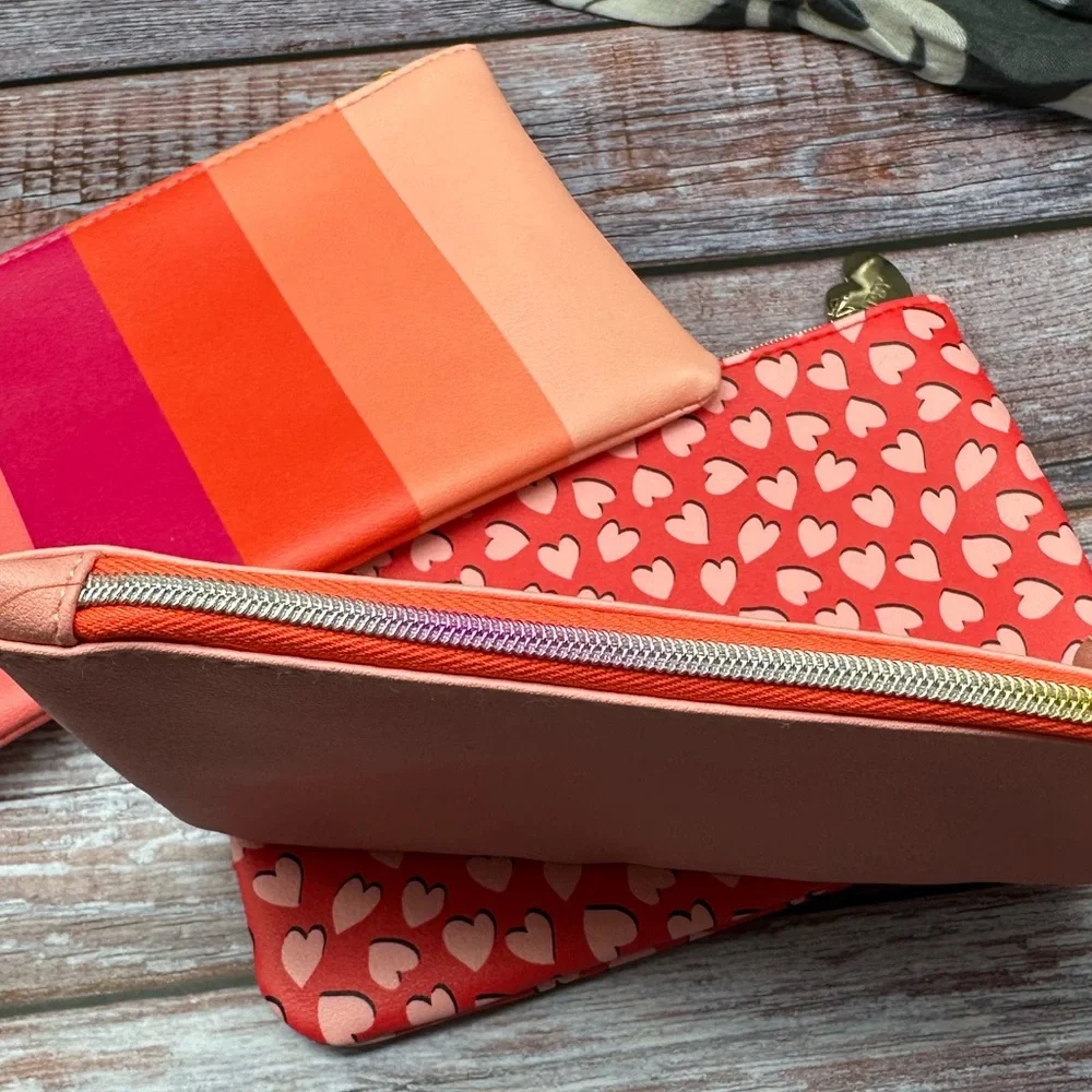 IPSY Set of 3 cosmetic makeup zip pouch bags NEW!